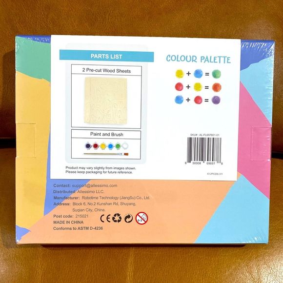 Allessimo Create & Paint Wooden 3D Pink Flamingo Level 3 Reality Puzzles… - Picture 5 of 7